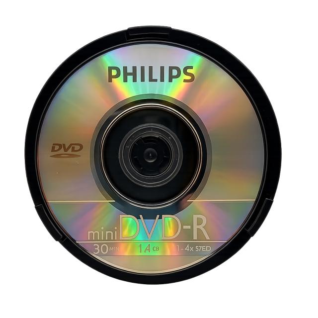 Dvd mini -r, 1-4x, 1.4 gb, 30 minutos