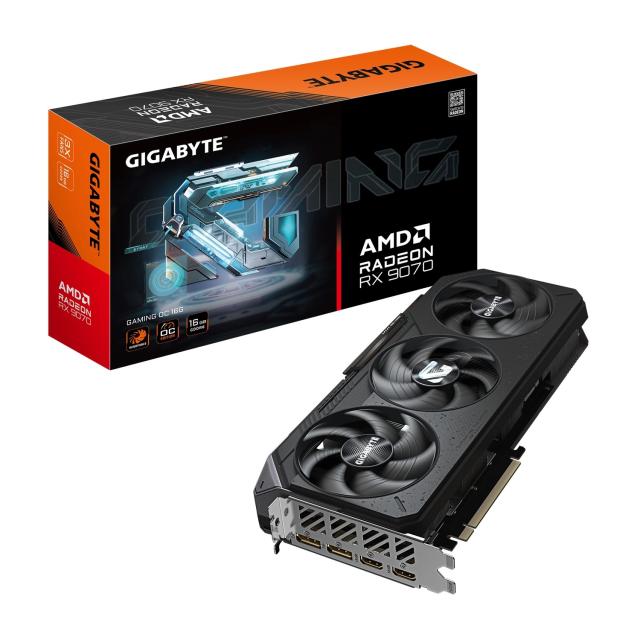 Placa de video 16GB RX 9070 GIGABYTE GAMING OC 16GB