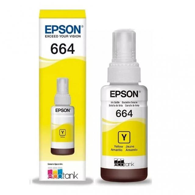 Tinta original epson 664 amarillo