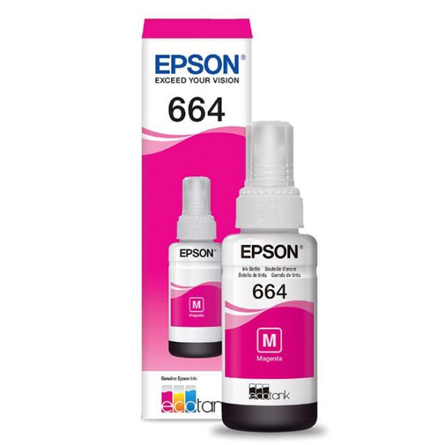 Tinta original epson 664 magenta