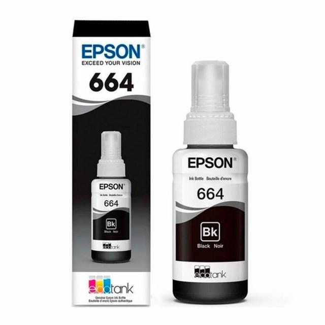 Tinta original epson 664 negro