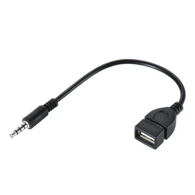 Adaptador plug 3.5mm a usb 2.0 hembra