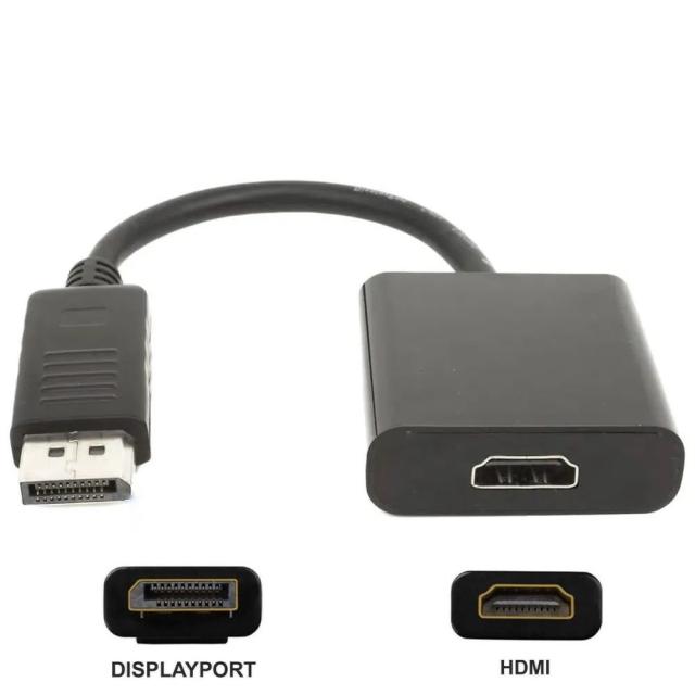 Conversor de displayport macho a hdmi hembra