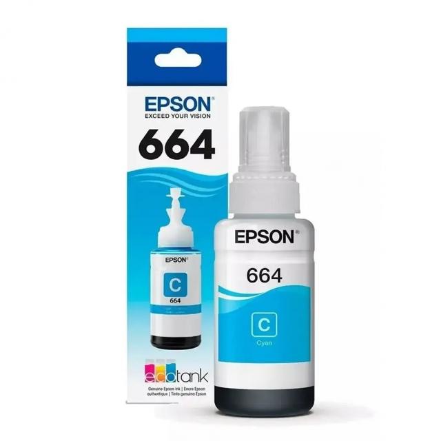 Tinta original epson 664 cyan